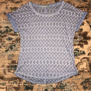 Blue Aztec design top